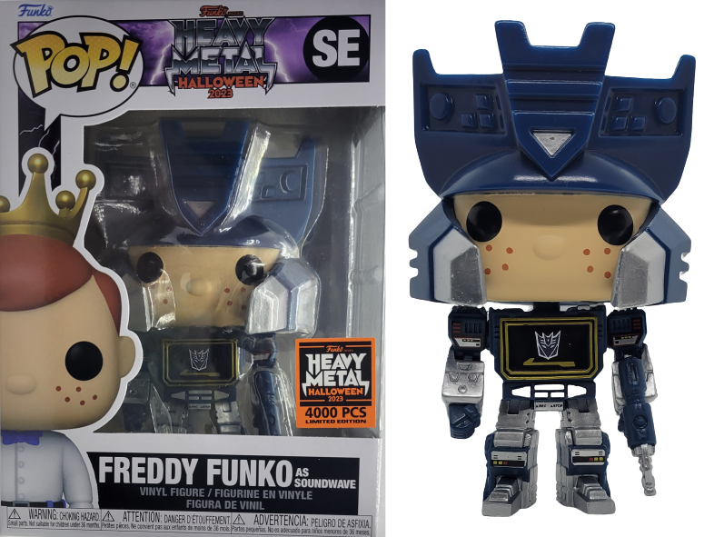 Funko POP! Heavy Metal Halloween 2023: Freddy Funko as Soundwave (2023 Heavy Metal 4,000 PCS) #SE
