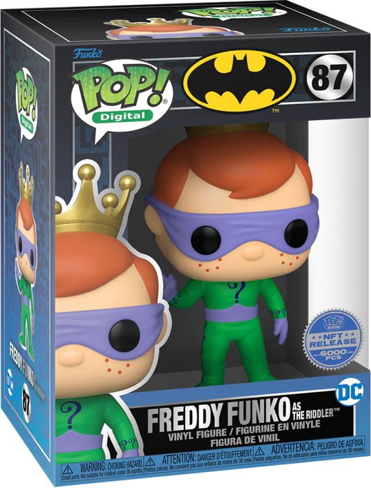 Funko POP! Digital: Batman - Freddy Funko As The Riddler (NFT Release)(6000 PCS)(Damaged Box)  #87
