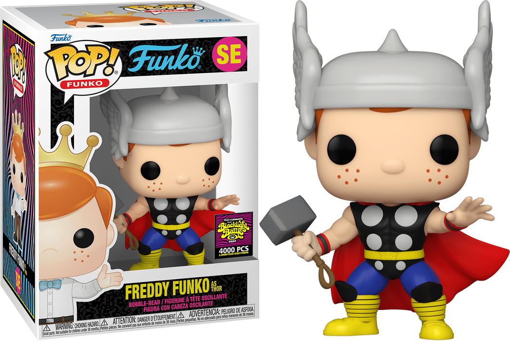 Funko POP! Freddy Funko As Thor (2022 Blacklight Battle)(4000 PCS)(Damaged Box) #SE