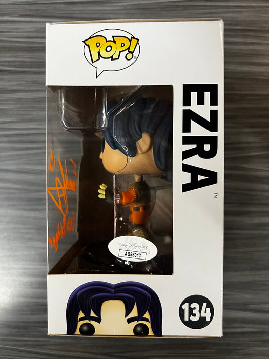 Funko POP! Star Wars Rebels: Ezra (Signed/Eman Esfandi/JSA/)(Damaged Box) #134