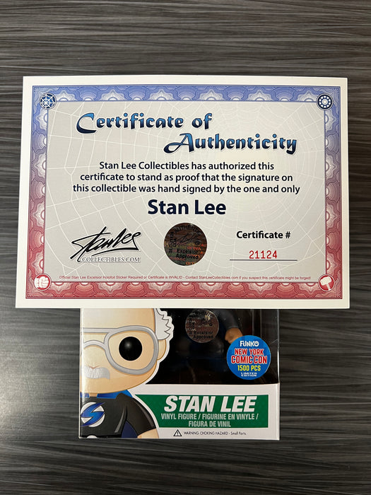 Funko POP! Stan Lee Collectibles: Stan Lee [Superhero] (2015 NYCC/1500 PCS)(Signed/Stan Lee/Stan lee Collectibles Cert) #03