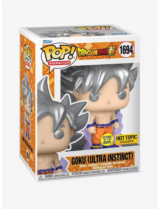 Funko POP! Animation: Dragon Ball Super - Goku [Ultra Instinct] (GiTD)(Hot Topic)(Damaged Box) #1694