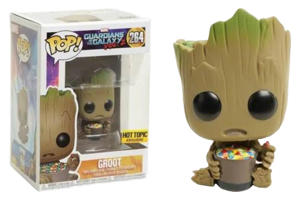 Funko POP! Marvel: Guardians of The Galaxy Vol. 2 - Groot (Hot Topic)(Damaged Box) #264