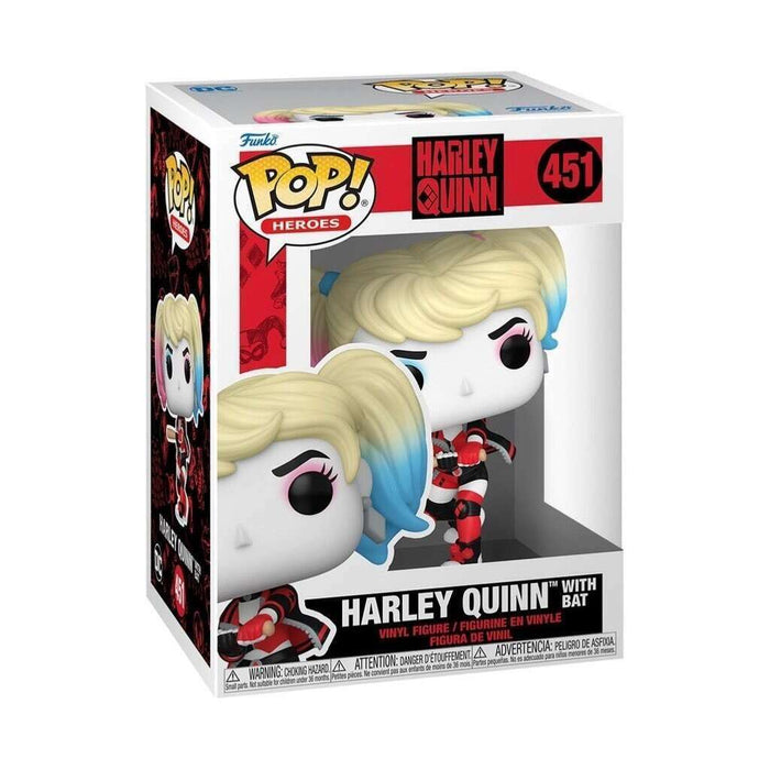 Funko POP! Heroes: Harley Quinn- Harley Quinn w/ Bat #451