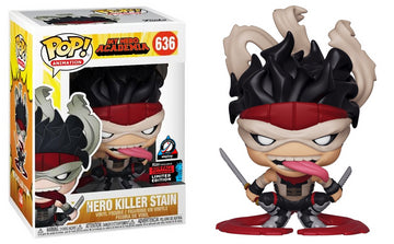 Funko POP! Animation: My Hero Academia - Hero Killer Stain (2019 Fall Convention)(WePlay Chile)(Damaged Box) #636
