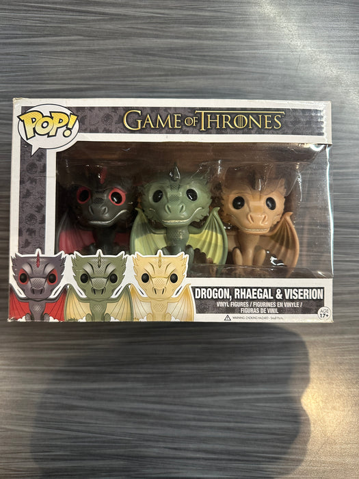Funko POP! Game of Thrones: Drogon, Rhaegal & Viserion (Damaged Box) [3-Pack]