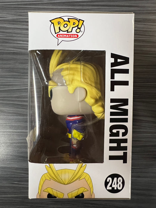 Funko POP! Animation: My Hero Academia - All Might (GiTD)(2017 Funimation)(Damaged Box) [A] #248