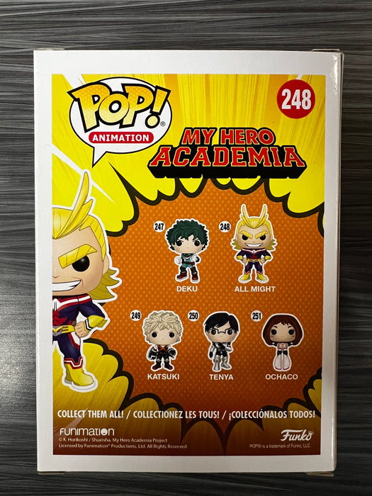 Funko POP! Animation: My Hero Academia - All Might (GiTD)(2017 Funimation)(Damaged Box) [A] #248