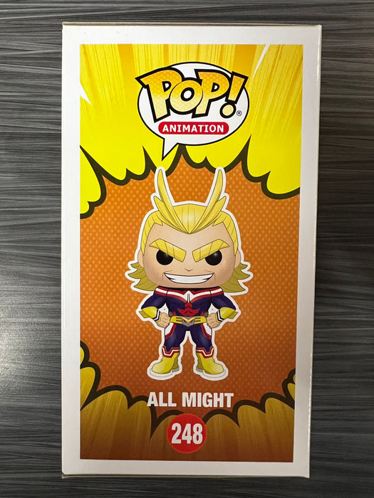 Funko POP! Animation: My Hero Academia - All Might (GiTD)(2017 Funimation)(Damaged Box) [A] #248
