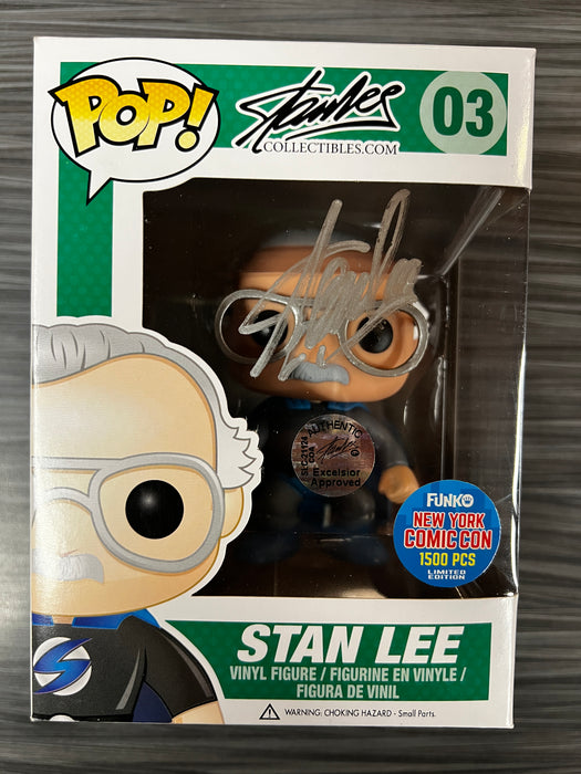 Funko POP! Stan Lee Collectibles: Stan Lee [Superhero] (2015 NYCC/1500 PCS)(Signed/Stan Lee/Stan lee Collectibles Cert) #03