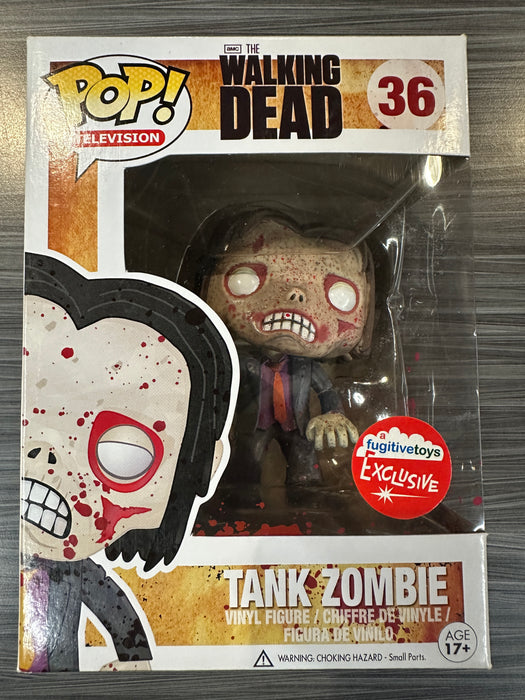 Funko POP! Television: The Walking Dead - Tank Zombie [Bloody] (Fugitive Toys)(Damaged Box) #36