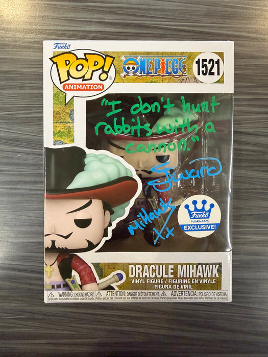Funko POP! Animation: One Piece - Dracule Mihawk (Funko)(Signed/Steven John Ward/JSA)(Damaged Box) #1521
