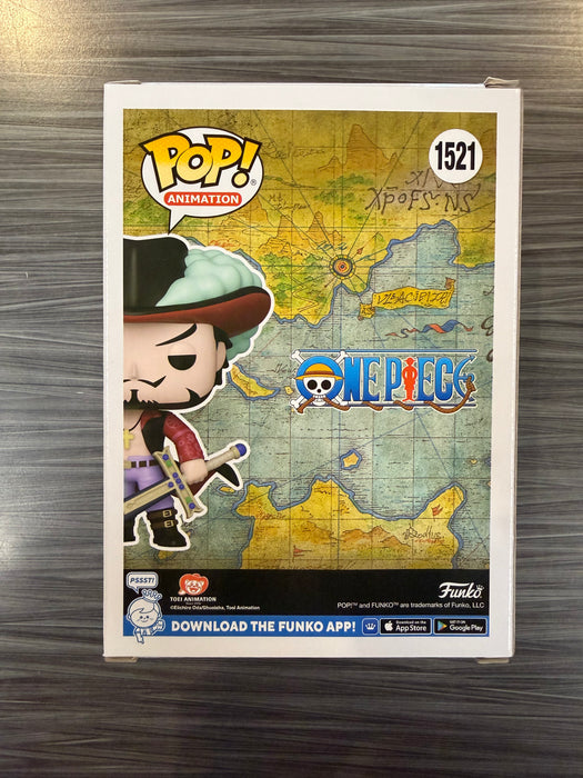 Funko POP! Animation: One Piece - Dracule Mihawk (Funko)(Signed/Steven John Ward/JSA)(Damaged Box) #1521