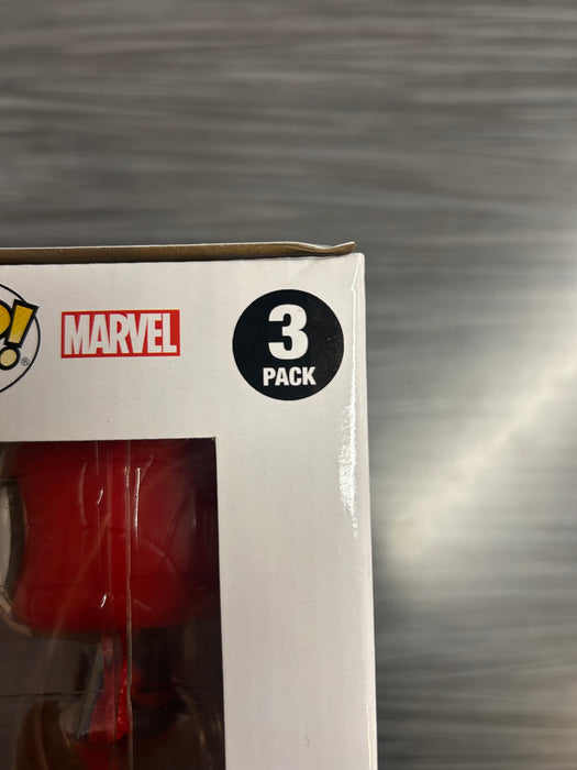 Funko POP! Marvel: Spider-Man No Way Home - Spider-Man/ Friendly Neighborhood Spider-Man/ The Amazing Spider-Man (Amazon)(Damaged Box)
