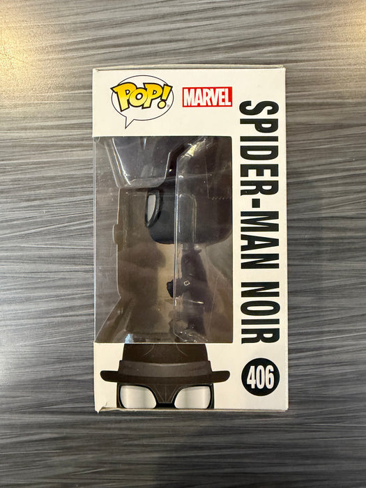 Funko POP! Spiderman Into the Spiderverse: Spider-Man Noir w/ Hat (Damaged Box*) #406