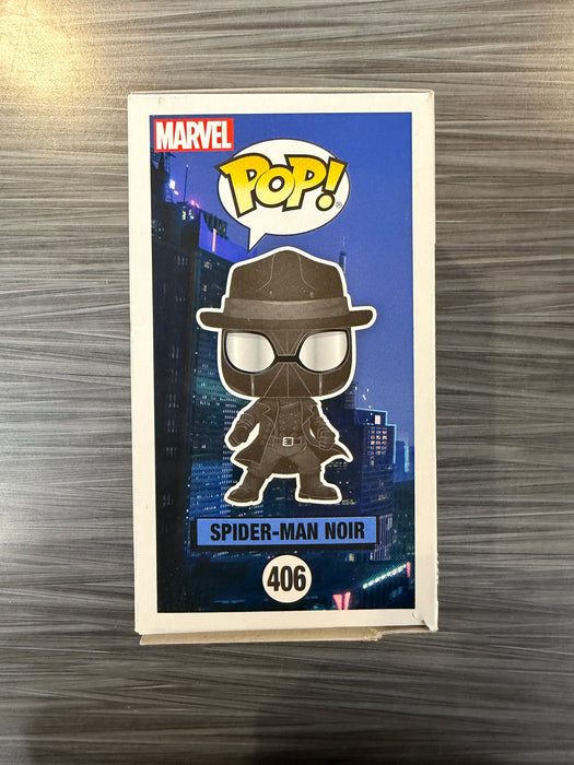 Funko POP! Spiderman Into the Spiderverse: Spider-Man Noir w/ Hat (Damaged Box*) #406