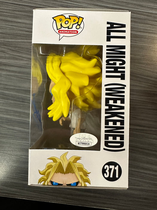 Funko POP! Animation: My Hero Academia - All Might (Weakened)(Signed/Christopher Sabat/JSA)(Damaged Box)  #371