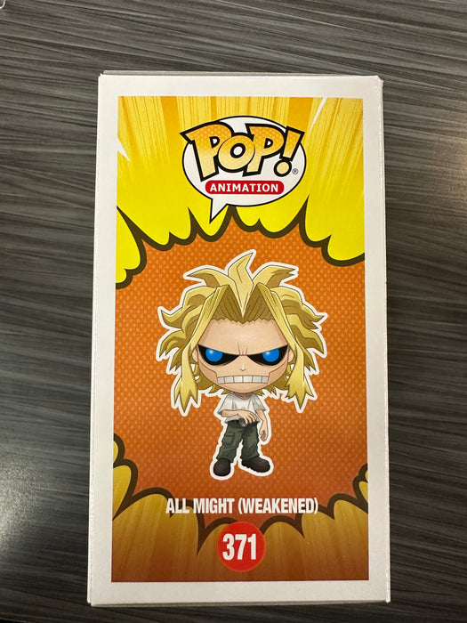 Funko POP! Animation: My Hero Academia - All Might (Weakened)(Signed/Christopher Sabat/JSA)(Damaged Box)  #371