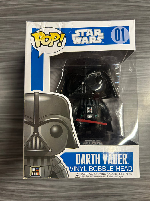 Funko POP! Star Wars: Darth Vader [Large Font/First Release] (Damaged Box*) #01