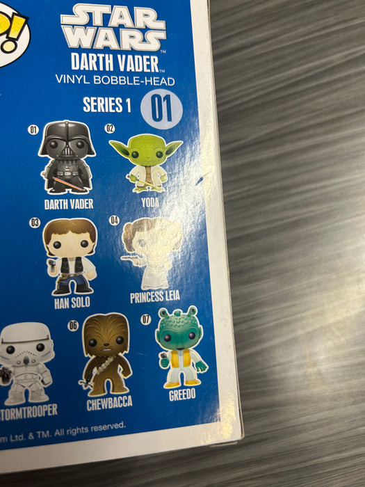 Funko POP! Star Wars: Darth Vader [Large Font/First Release] (Damaged Box*) #01