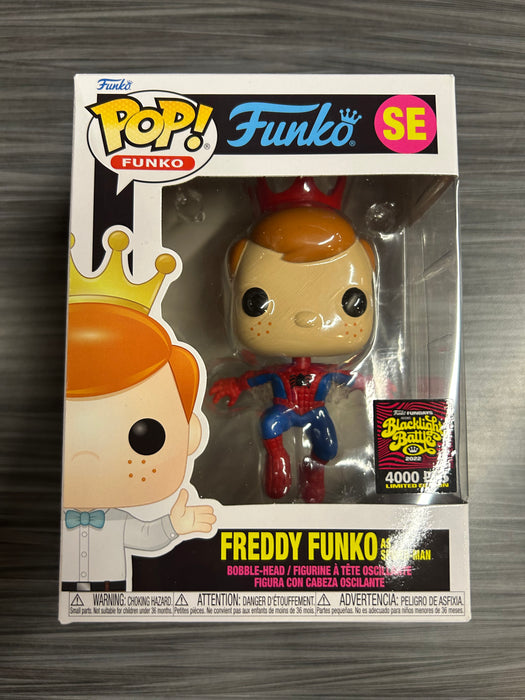 Funko POP! Funko: Freddy Funko As Spider-Man (Blacklight Battle)(4000PCS)(Damaged Box) #SE