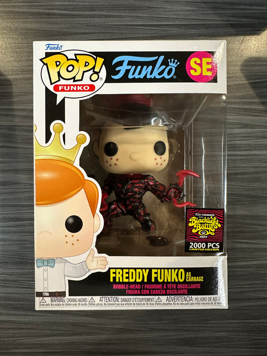 Funko POP! Funko: Freddy Funko as Carnage [Metallic] (Blacklight Battle)(2000 PCS)(Damaged Box) [A] #SE