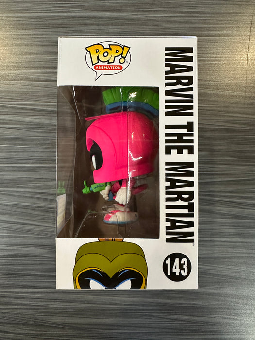 Funko POP! Animation: Duck Dodgers - Marvin the Martian [Neon Magenta](Saturday Morning Cartoons)(2017 SDCC 2500 PCS)(Damaged Box) [A] #143