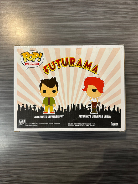 Funko POP! Animation: Futurama - Alternate Universe Fry & Leela (2015 NYCC 750 PCS)(Damaged Box*)[2 Pack]