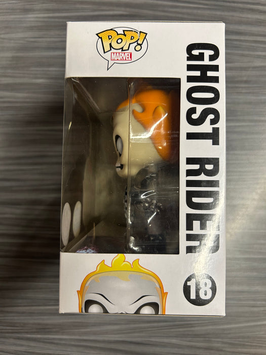 Funko POP! Marvel: Marvel Universe - Ghost Rider (GiTD)(Harrison's)(Damaged Box)[A] #18
