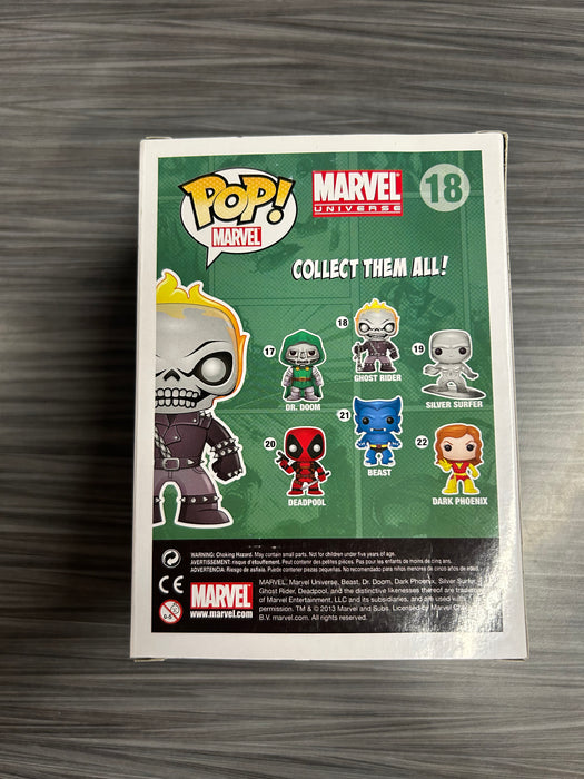 Funko POP! Marvel: Marvel Universe - Ghost Rider (GiTD)(Harrison's)(Damaged Box)[A] #18