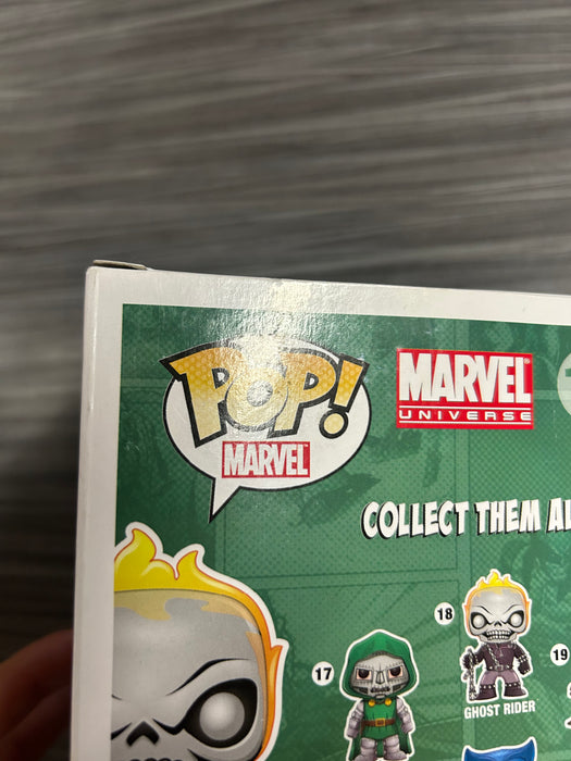 Funko POP! Marvel: Marvel Universe - Ghost Rider (GiTD)(Harrison's)(Damaged Box)[A] #18