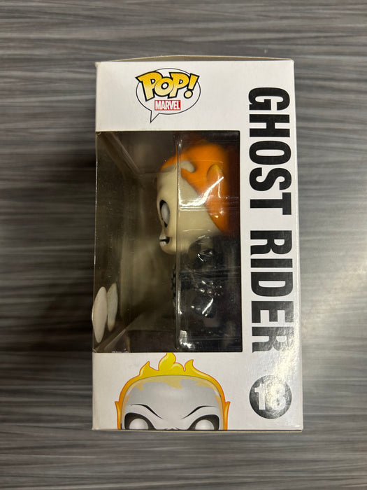Funko POP! Marvel: Marvel Universe - Ghost Rider (GiTD)(Harrison's)(Damaged Box)[B] #18