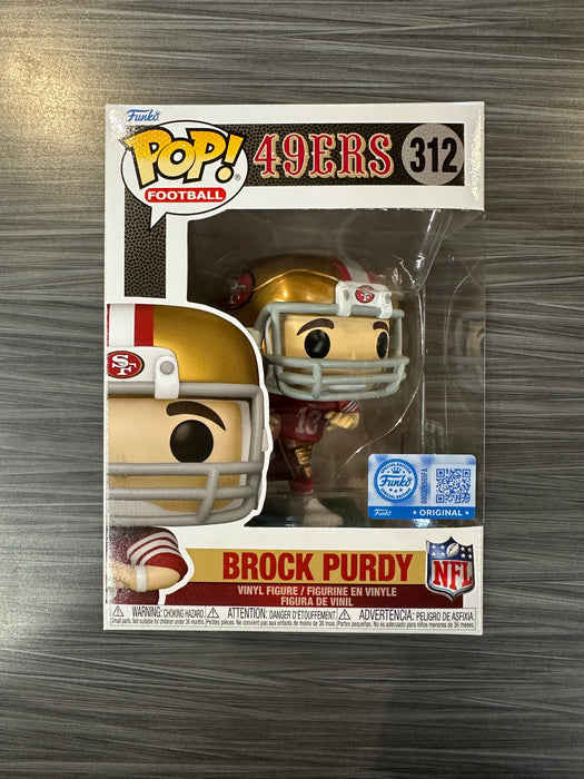 Funko POP! Football: 49ERS- Brock Purdy (Funko Sticker/HypeCon) #312
