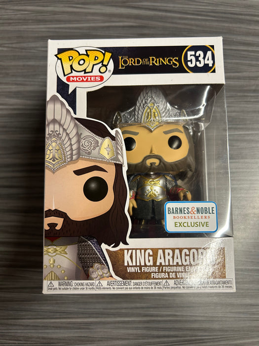 Funko POP! Movies: The Lord of The Rings - King Aragorn (B&N)(Damaged Box) #534