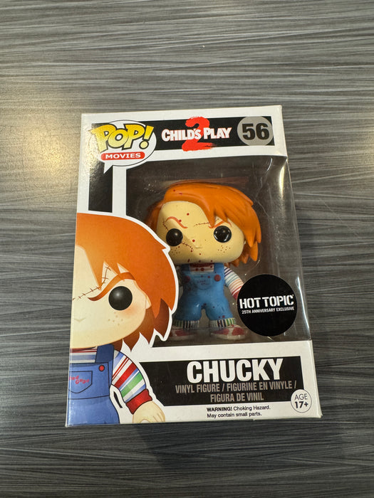Funko POP! Movies: Childs Play 2 - Chucky [Bloody] (Hot Topic)(Damaged Box) #56