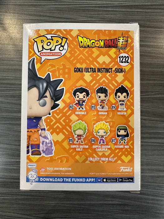 Funko POP! Animation: Dragonball Z - Goku [Ultra Instinct -Sign-] (Snake Exclusive)(2022 Fall Convention)(Damaged Box) #1232