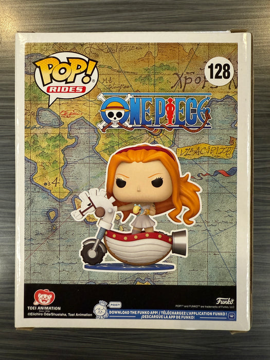 Funko POP Rides! One Piece: Nami with White Hobby Horse (2025 WonderCon)(Damaged Box) #128