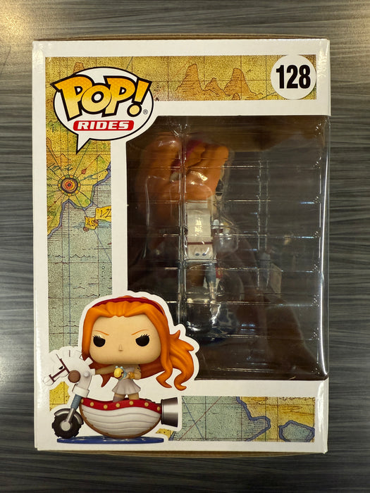 Funko POP Rides! One Piece: Nami with White Hobby Horse (2025 WonderCon)(Damaged Box) #128