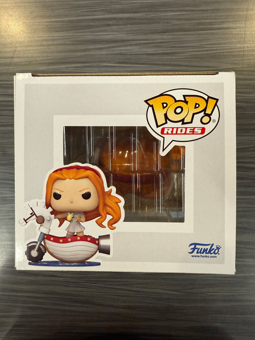 Funko POP Rides! One Piece: Nami with White Hobby Horse (2025 WonderCon)(Damaged Box) #128