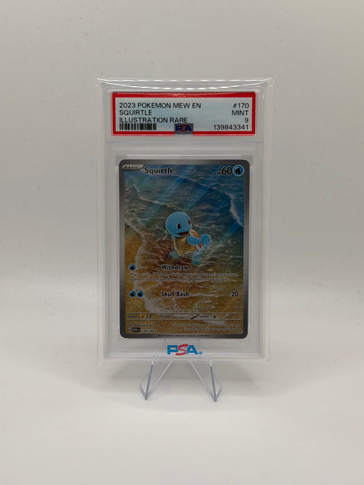 2023 POKEMON MEW EN Squirtle #170 Illustration Rare [MINT PSA 9]