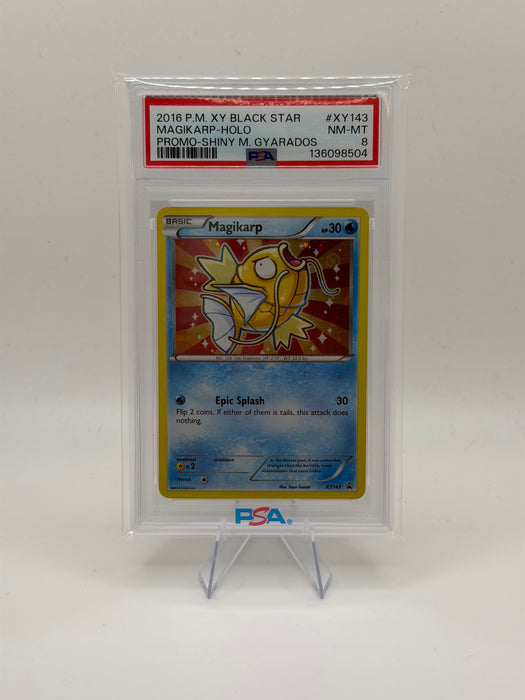 2016 POKEMON XY BLACK STAR Magikarp [Holo] #XY143 Promo Shiny M. Gyarados [NM-MT PSA 8]