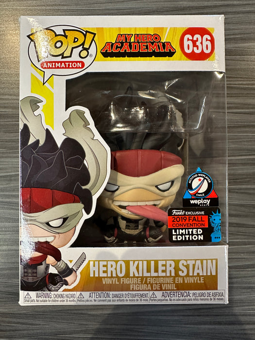 Funko POP! Animation: My Hero Academia - Hero Killer Stain (2019 Fall Convention)(WePlay Chile)(Damaged Box) #636