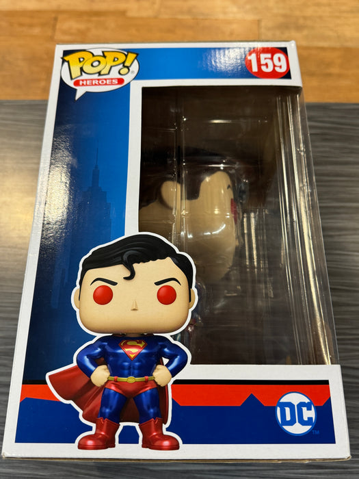 Funko POP! Heroes: DC Superman - Superman (Walmart)(CHASE)[10 Inch](Damaged Box)  #159