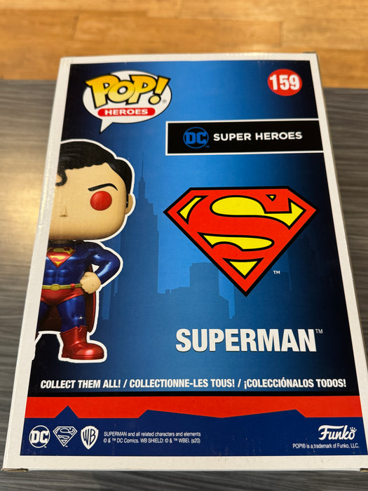 Funko POP! Heroes: DC Superman - Superman (Walmart)(CHASE)[10 Inch](Damaged Box)  #159