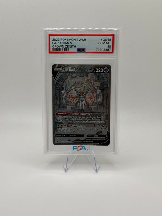 2023 POKEMON SWSH Zacian V #GG48 Crown Zenith [GEM MT PSA 10]