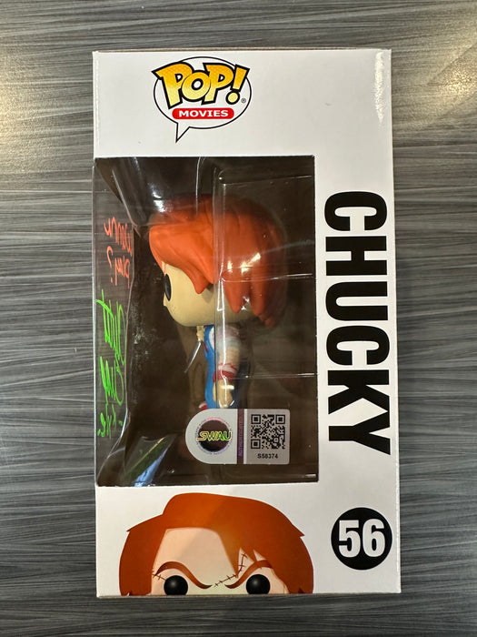 Funko POP! Movies: Childs Play 2 - Chucky (Signed/Christine Elise/SWAU) #56