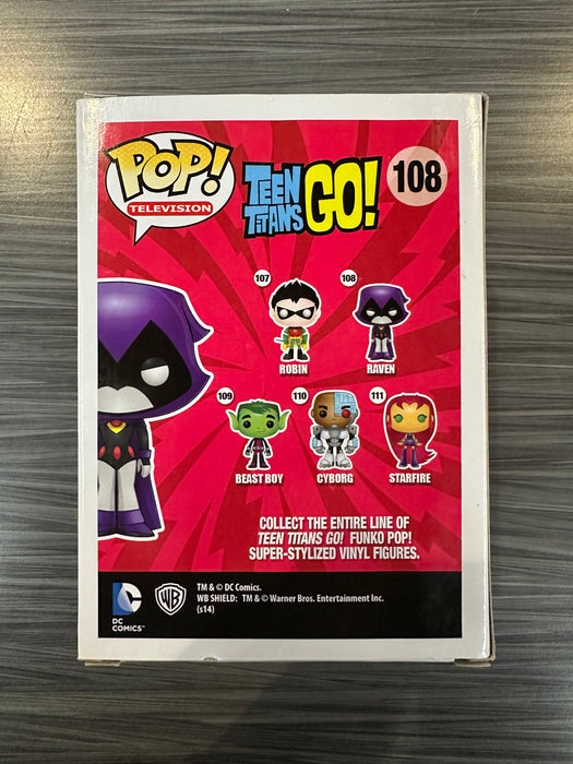 Funko POP! Television: Teen Titans GO! - Raven (Hot Topic)(Damaged Box*)#108