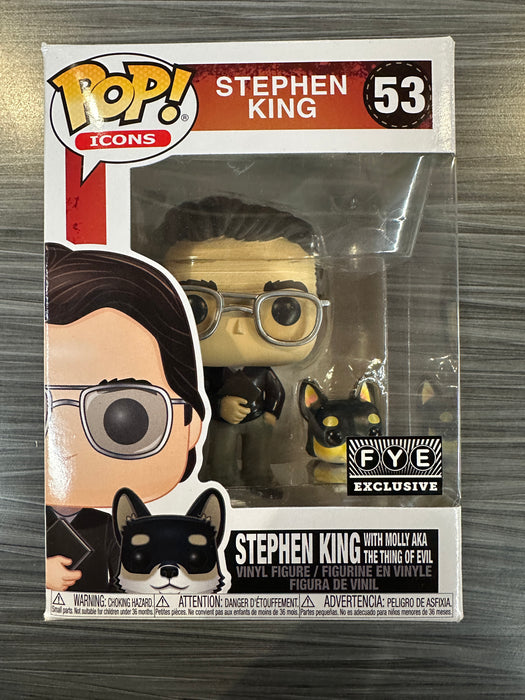 Funko POP! Icons: Stephen King with Molly AKA The Thing Of Evil (FYE)(Damaged Box) #53