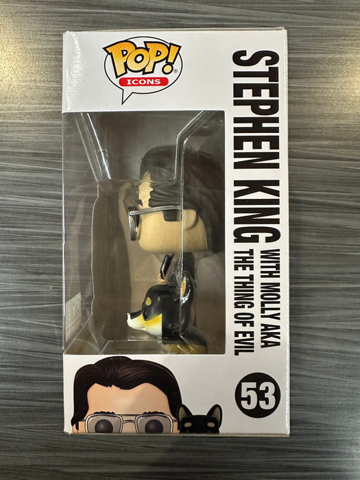 Funko POP! Icons: Stephen King with Molly AKA The Thing Of Evil (FYE)(Damaged Box) #53