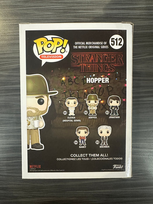 Funko POP! Television: Stranger Things - Hopper [Gold] (2018 SDCC)(40 PCS)(Damaged Box) #512